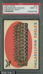 Philadelphia Eagles [Checklist Back] Football Cards 1959 Topps Prices