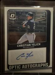 Christian Yelich Baseball Cards 2021 Panini Donruss Optic Autographs Prices
