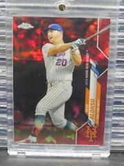 Pete Alonso [Red Refractor] #350 Baseball Cards 2020 Topps Chrome Sapphire Prices