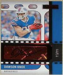 Dawson Knox [Red] Football Cards 2021 Panini Chronicles Signature Series Prices
