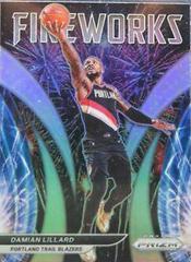 Damian Lillard [Silver Prizm] #11 Basketball Cards 2021 Panini Prizm Fireworks Prices