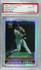 Andruw Jones [Refractor] #334 Baseball Cards 1998 Topps Chrome Prices