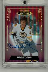 Bobby Orr [Photo Variant Autograph Red] Hockey Cards 2021 Upper Deck Stature Prices
