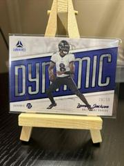 Lamar Jackson [Blue] #DYN-LJA Football Cards 2022 Panini Luminance Dynamic Prices