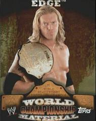 Edge #W17 Wrestling Cards 2010 Topps WWE World Championship Material Prices