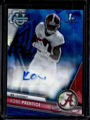 Kobe Prentice #PA-KPR Football Cards 2023 Bowman Chrome University Sapphire Prospect Autographs Prices
