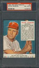Richie Ashburn Baseball Cards 1952 Red Man Tobacco Prices