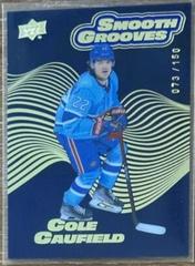 Cole Caufield [Sapphire] #SG23 Hockey Cards 2022 Upper Deck Smooth Grooves Prices