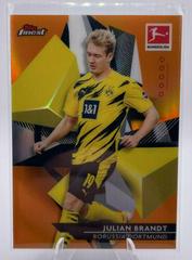 Julian Brandt [Orange Refractor] #28 Soccer Cards 2020 Topps Finest Bundesliga Prices