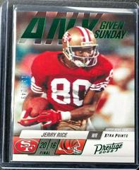 Jerry Rice [Green] #2 Football Cards 2022 Panini Prestige Any Given Sunday Prices