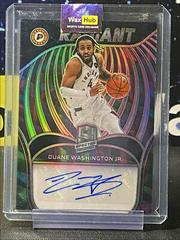 Duane Washington Jr. [Marble] #RSI-DWJ Basketball Cards 2021 Panini Spectra Radiant Signatures Prices