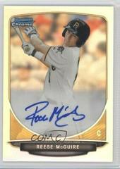 Reese McGuire [Refractor] #BCARM Baseball Cards 2013 Bowman Chrome Prospect Autograph Prices