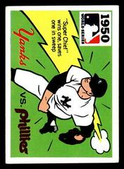 1950 Yankees, Phillies [Allie Reynolds] #48 Baseball Cards 1971 Fleer World Series Black Back Prices