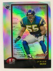 Junior Seau [Interstate Refractors] #117 Football Cards 1998 Bowman Chrome Prices
