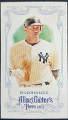 Alex Rodriguez [Mini Allen & Ginter Back] Baseball Cards 2013 Topps Allen & Ginter Prices