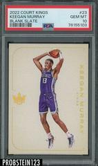 Keegan Murray #23 Basketball Cards 2022 Panini Court Kings Blank Slate Prices