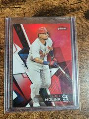 Yadier Molina [Red Refractor] #24 Baseball Cards 2018 Topps Finest Prices