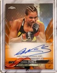 Amanda Nunes [Orange] Ufc Cards 2018 Topps UFC Chrome Autographs Prices