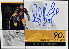 Ray Bourque #ST90-RB Hockey Cards 2021 SP Authentic Sign of the Times Decades 1990's Autographs Prices