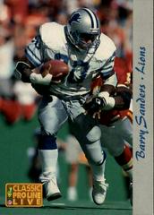 Barry Sanders #81 Football Cards 1993 Pro Line Live Prices