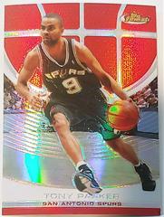 Tony Parker [Red Refractor] Basketball Cards 2005 Finest Prices