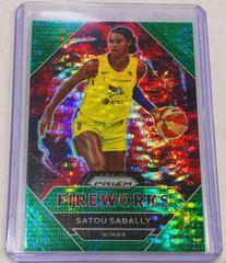 Satou Sabally [Green Pulsar] #7 Basketball Cards 2021 Panini Prizm WNBA Fireworks Prices