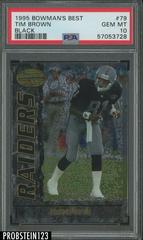 Tim Brown [Black Refractor] Football Cards 1995 Bowman's Best Prices
