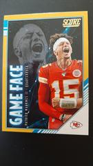 Patrick mahomes [Game Face] #GF-PM [GOLD] Football Cards 2020 Panini Score Game Face Prices