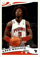Ben Wallace #133 Basketball Cards 2005 Topps Prices