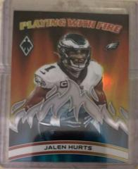 Jalen Hurts #PWF-9 Football Cards 2023 Panini Phoenix Playing with Fire Prices
