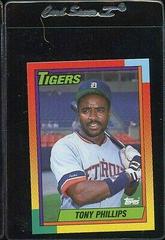 Tony Phillips #95T Baseball Cards 1990 Topps Traded Tiffany Prices