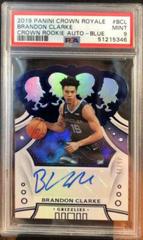 Brandon Clarke [Blue] #CR-BCL Basketball Cards 2019 Panini Crown Royale Rookie Autographs Prices