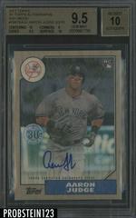 Aaron Judge [Ash Wood] Baseball Cards 2017 Topps 1987 Autographs Prices