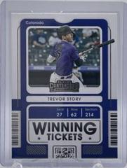 Trevor Story Baseball Cards 2021 Panini Contenders Winning Tickets Prices