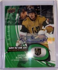 Kaedan Korczak [Autograph] #RR-22 Hockey Cards 2022 Upper Deck Trilogy Rookie Renditions Prices