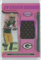 Christian Watson [Pink] Football Cards 2022 Panini Certified New Generation Jerseys Mirror Prices