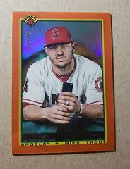 Mike Trout [Orange Refractor] Baseball Cards 2020 Bowman Chrome 1990 Prices