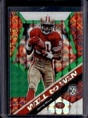 Jerry Rice [Green] #WW14 Football Cards 2020 Panini Mosaic Will to Win Prices
