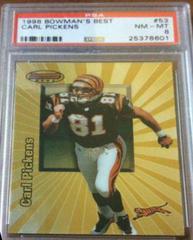 Carl Pickens #53 Football Cards 1998 Bowman's Best Prices