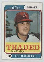 Pete Richert Baseball Cards 1974 Topps Traded Prices