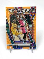 Jimmy Butler [Orange Fluorescent] #4 Basketball Cards 2020 Panini Mosaic Will to Win Prices