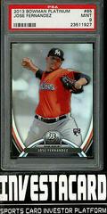 Jose Fernandez #85 Baseball Cards 2013 Bowman Platinum Prices