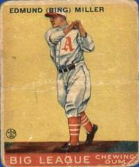 Bing Miller #59 Baseball Cards 1933 Goudey Prices