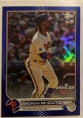 Andrew McCutchen [Blue Foil] Baseball Cards 2022 Topps Opening Day Prices