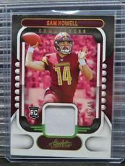 Sam Howell [Gold] Football Cards 2022 Panini Absolute Rookie Materials Prices