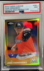 Jose Fernandez [Gold Refractor] #MB-4 Baseball Cards 2013 Topps Chrome Update Prices