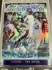 John Elway [Refractor Autograph] #FM3 Football Cards 2000 Topps Finest Moments Prices