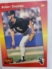 Bobby Thigpen #32 Baseball Cards 1992 Panini Donruss Triple Play Prices