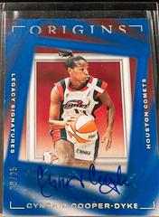 Cynthia Cooper Dyke [Blue] Basketball Cards 2023 Panini Origins WNBA Legacy Signatures Prices