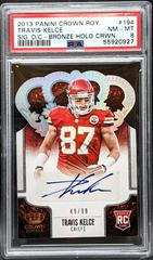 Travis Kelce [Signature Die Cut Bronze Holo] #194 Football Cards 2013 Panini Crown Royale Prices